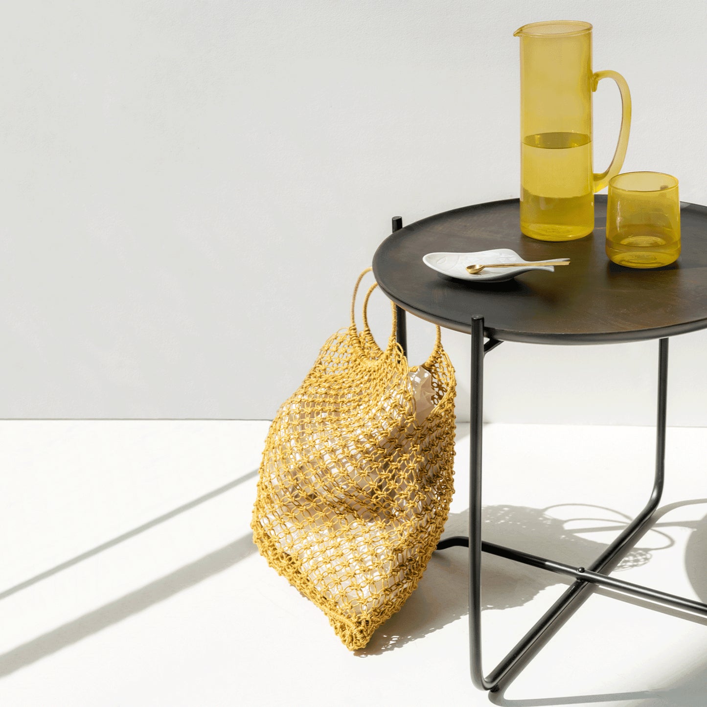 Sofabord med Serveringsbakke Shizu Sort - S