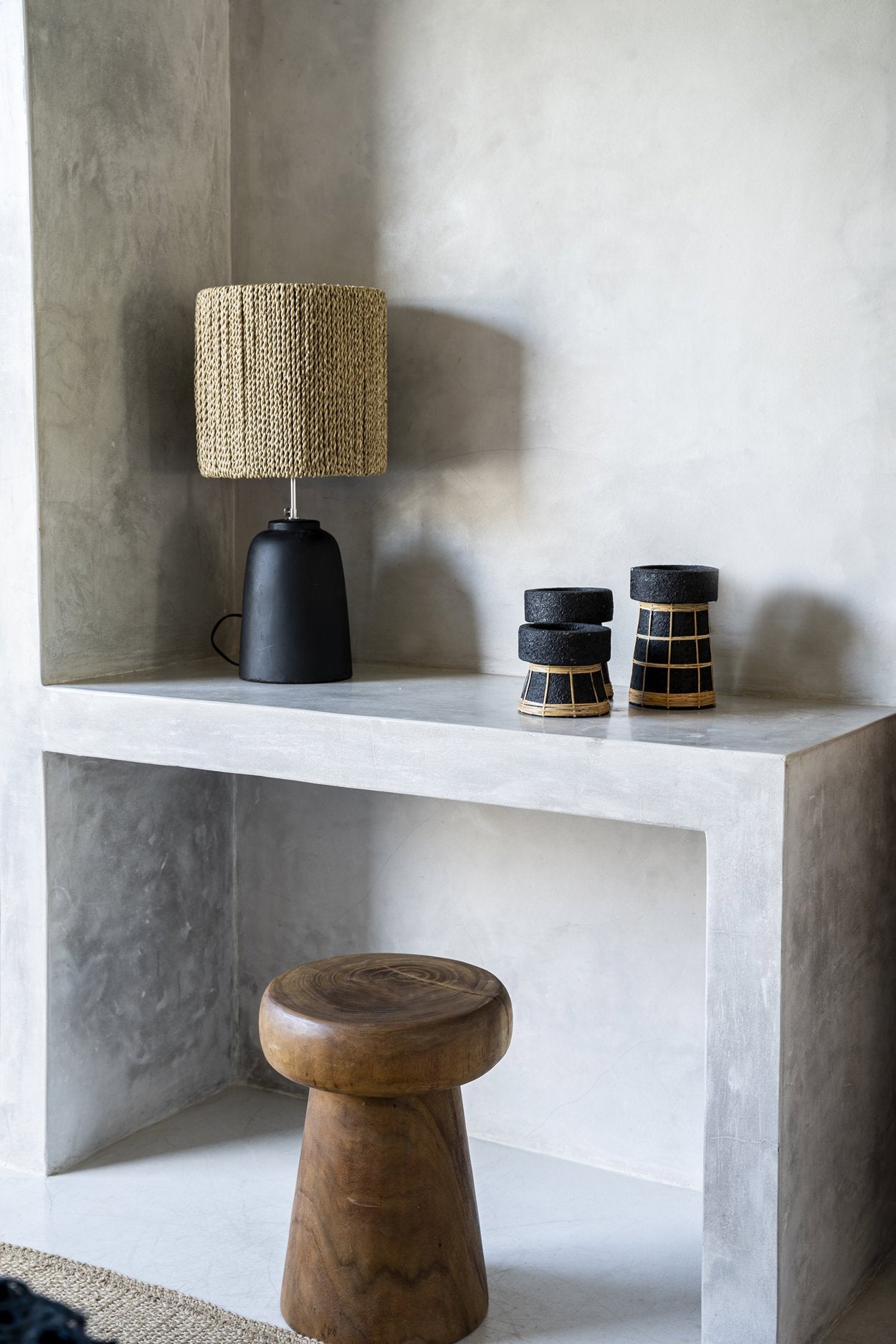 Chalki Bordlampe - Sort Natur
