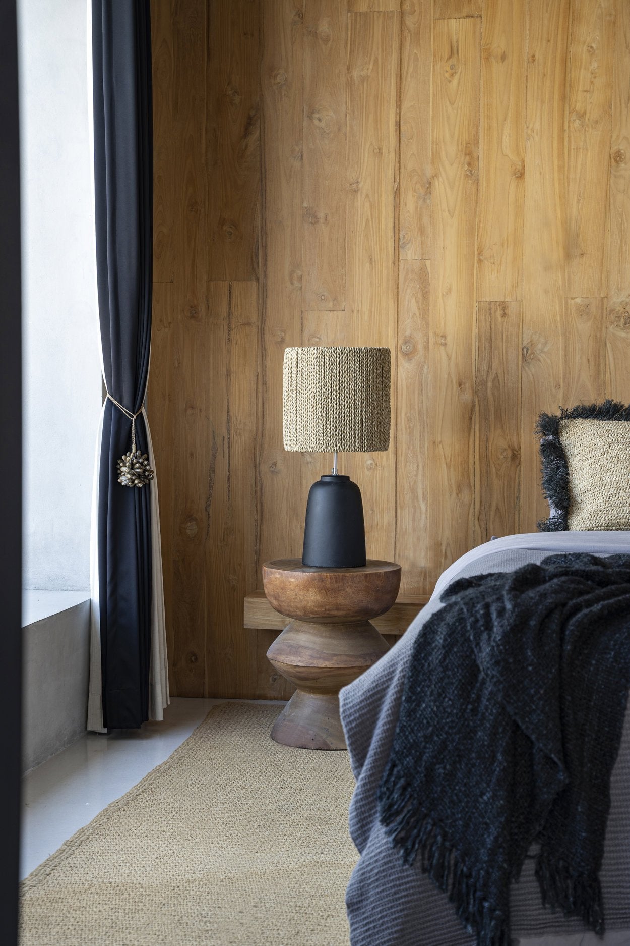 Chalki Bordlampe - Sort Natur