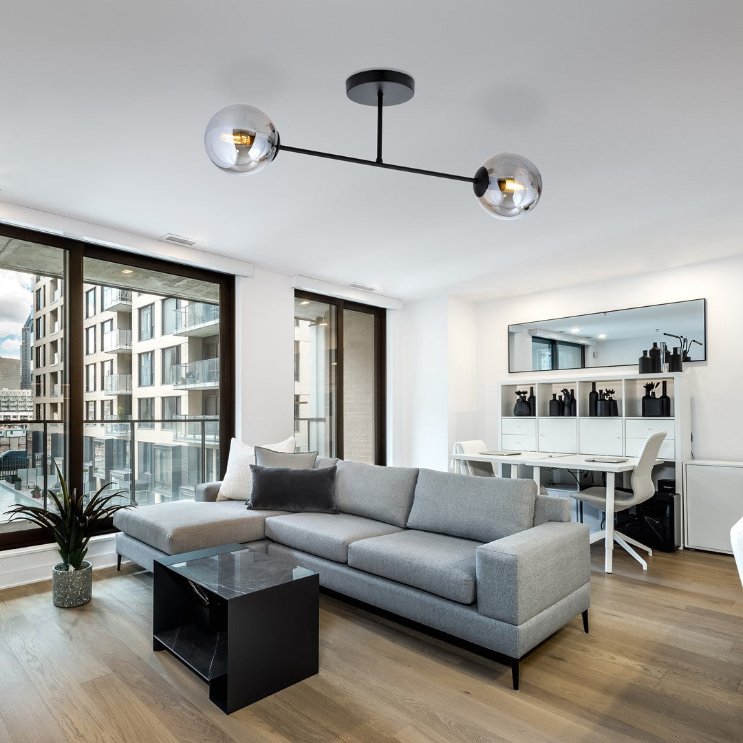 Loftlampe ROMA 2 - Sort / Grafit - Nordic Unique