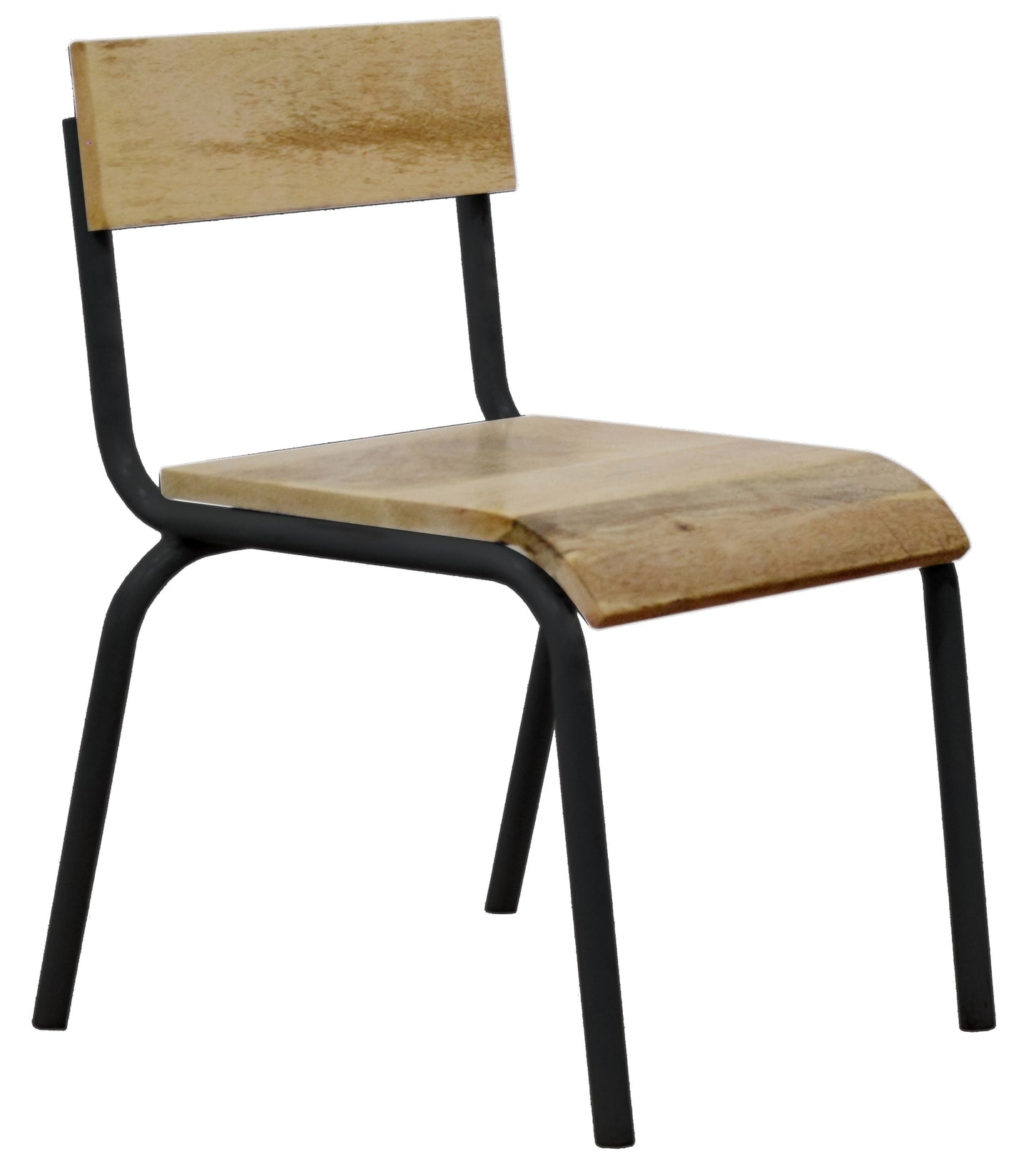 Original Stol Træ-metal Sort - Sæt af 2