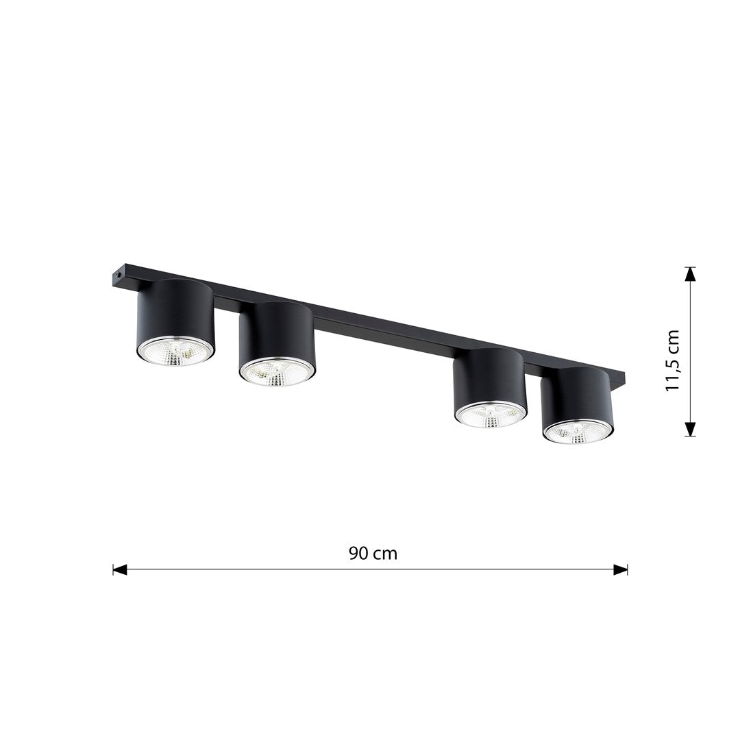 Loftlampe NANO 3 - Sort - Nordic Unique