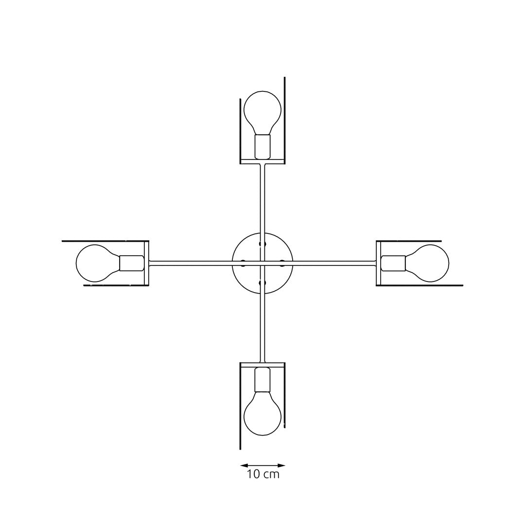 Loftlampe XOTIC 4 - Hvid - Nordic Unique