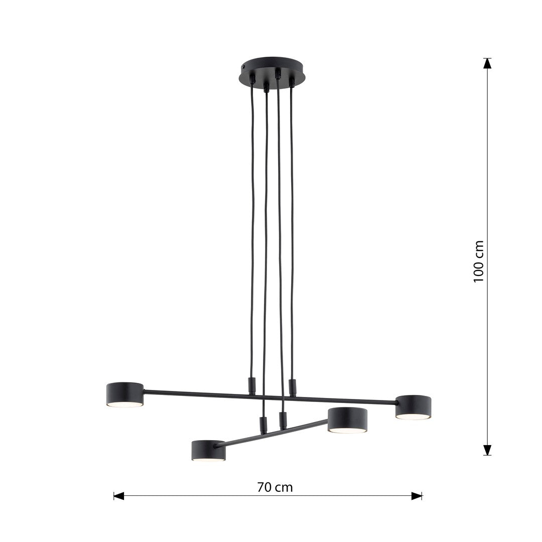 Loftlampe MODUS 4 - Sort - Nordic Unique