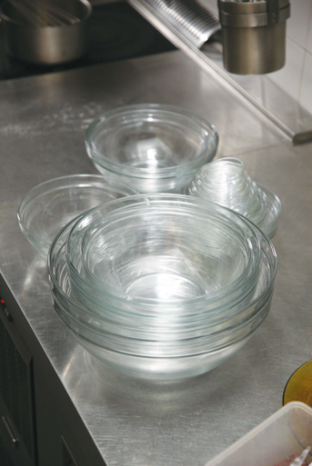 Skål Lys 26 cm 3,45 l Transparent Hårdglas 6 stykker