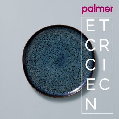 Tallerken Eccentric 28 cm Blå Stentøj 2 stykker