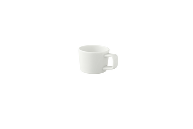 Espressokop og underkop White Delight 7 cl - 13 cm Hvid Porcelæn 6 stk.