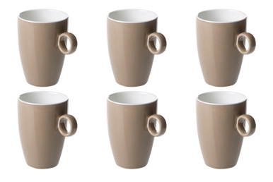 Porcelæn Kop Bart Colour Cafe 23 cl Brun 6 stk.