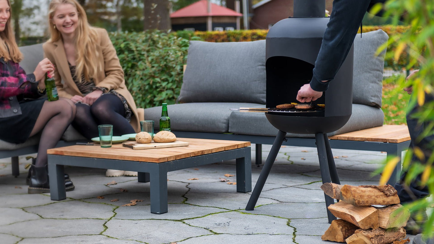 Fuego Udendørs Pejs/Bålfad L – Sort - Nordic Unique