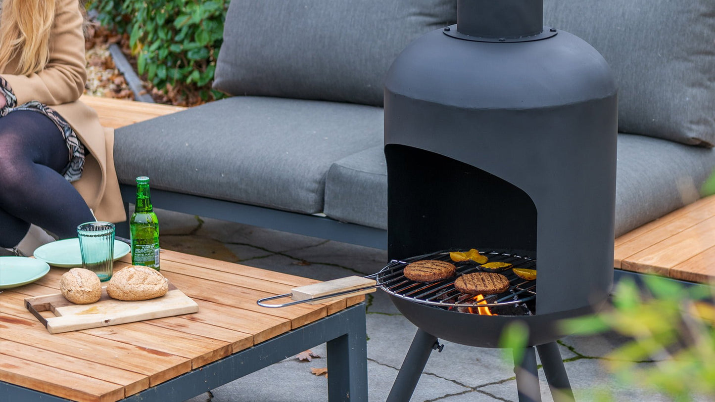 Fuego Udendørs Pejs/Bålfad L – Sort - Nordic Unique