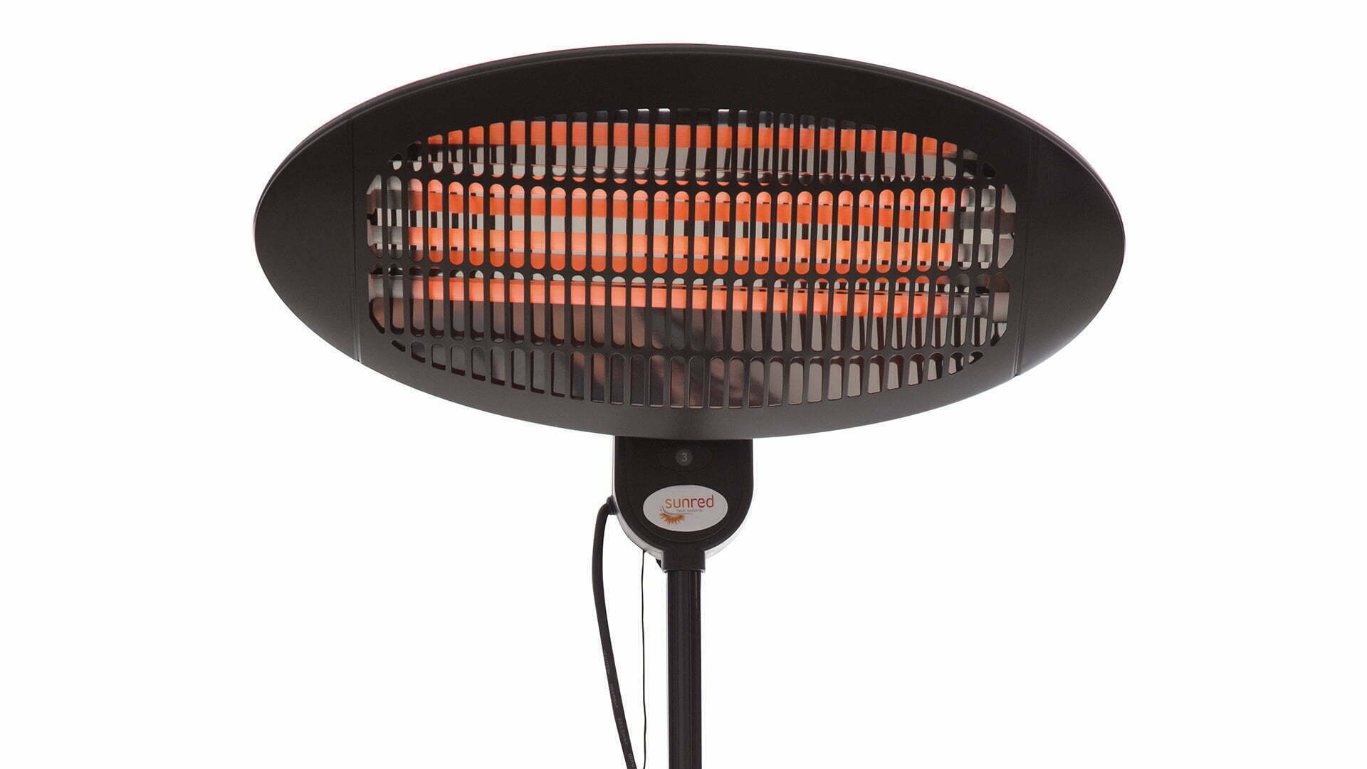 Elektra Quartz Fritstående Terrassevarmer – Sort (2000W) - Nordic Unique