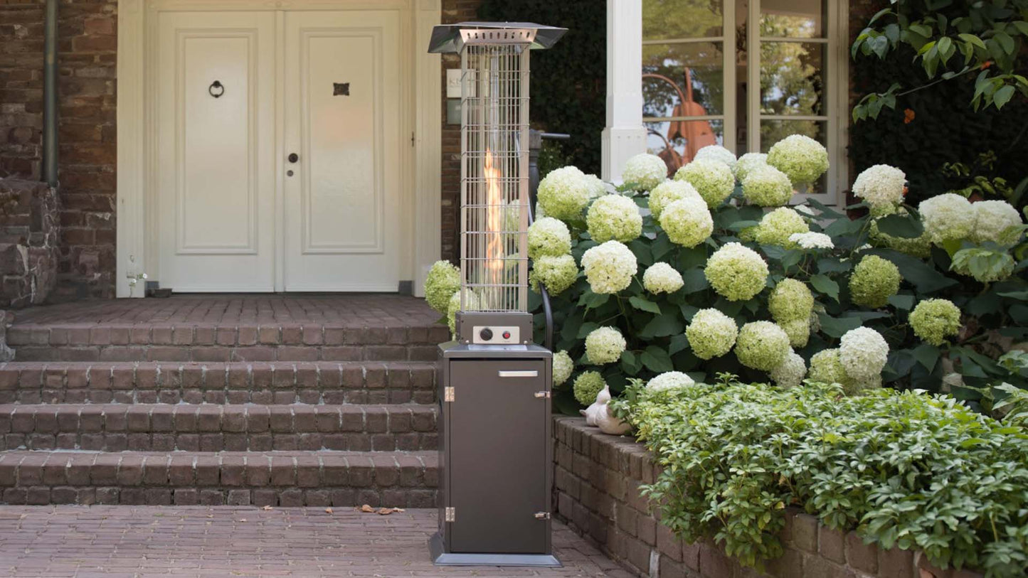 Atria Flame Torch Gas Terrassevarmer – Antracitgrå (11000W) - Nordic Unique