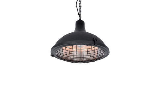 Indus II Bright Hængende Terrassevarmer – Sort (2100W)