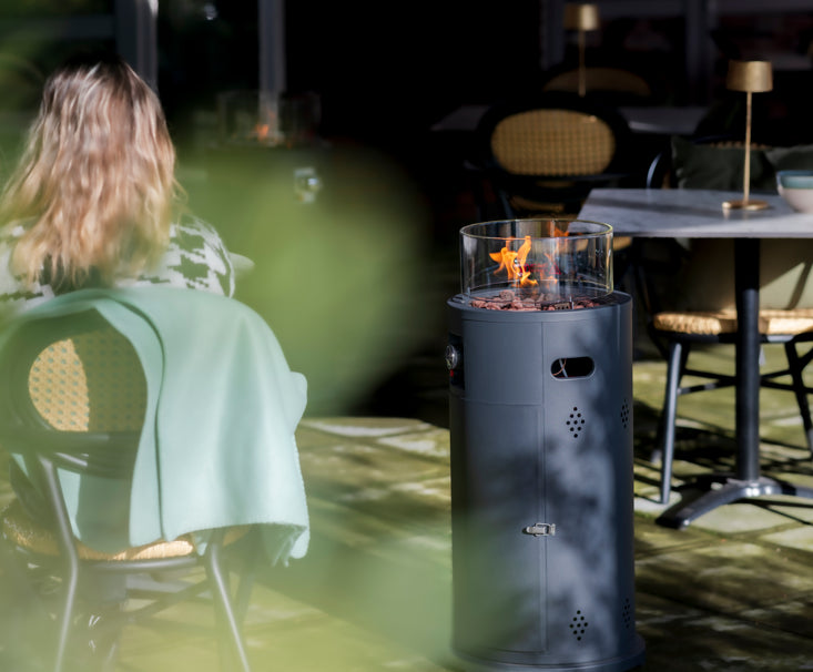 Bogo Flame Gas Terrassevarmer – Grå (10500W) - Nordic Unique