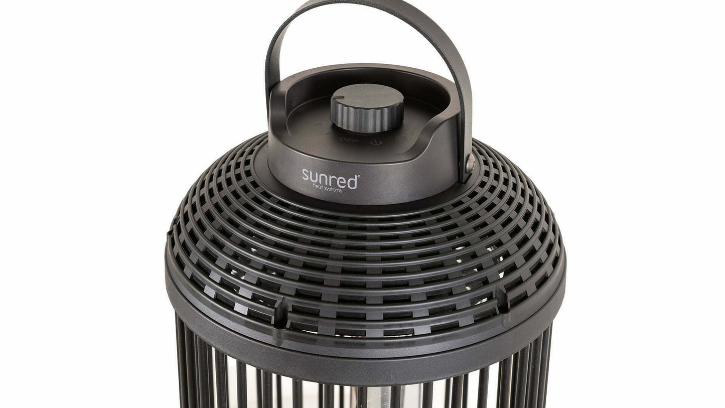 Indox Dark Bordmodel Terrassevarmer – Sort (1200W) - Nordic Unique