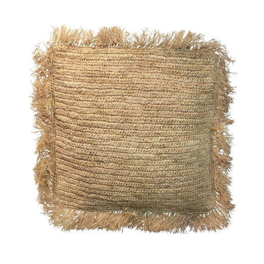 Raffia Pudebetræk Firkantet - Naturlig - 60x60 - Nordic Unique