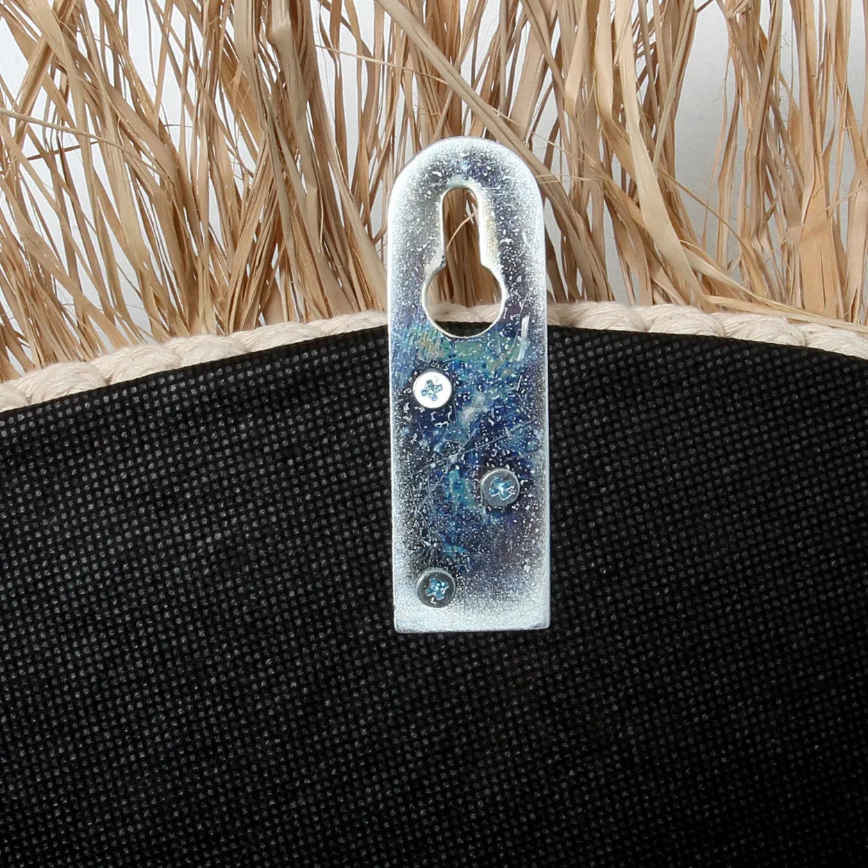 Raffia Cowrie Mirror - Natural White