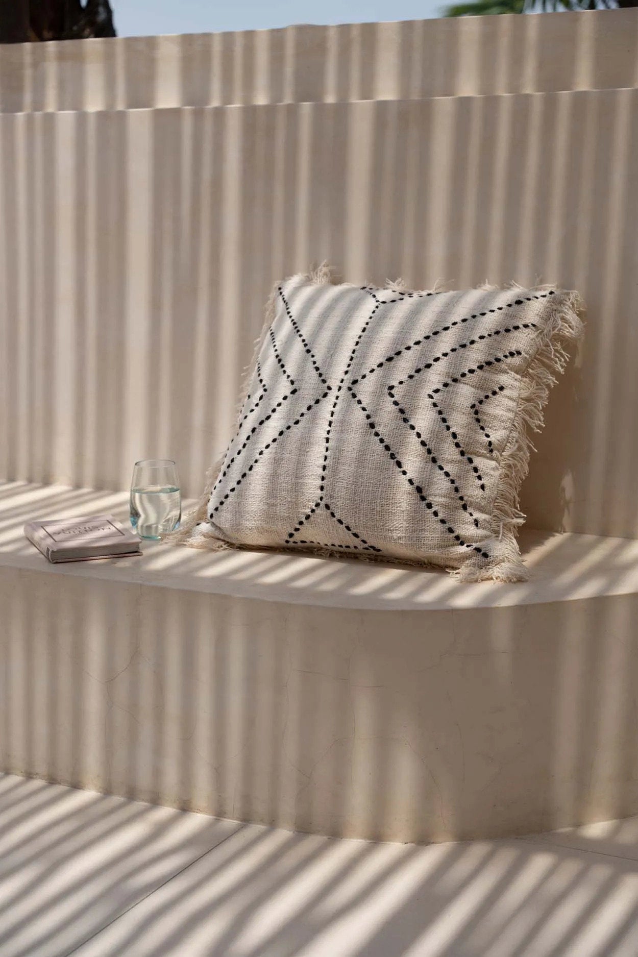 Tribe Cushion Cover - Natural Black