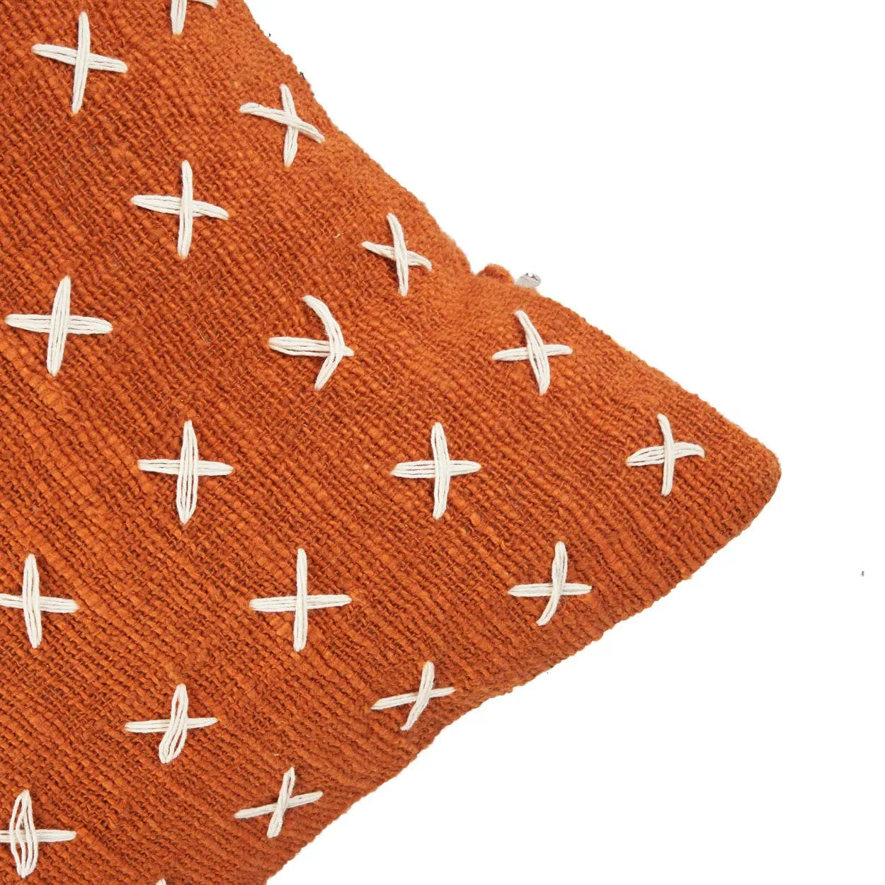 Zillion Kiss Pillowcase - Terracotta White
