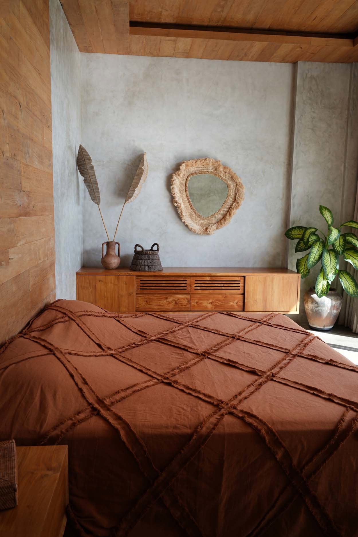 Berber bedspread - Terracotta