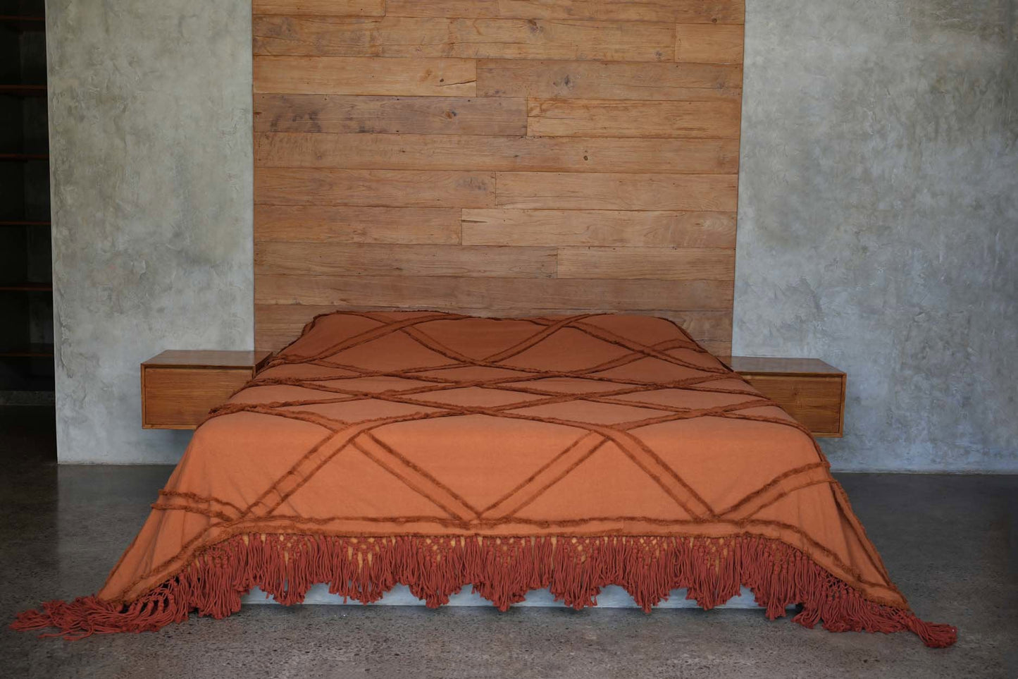 Berber bedspread - Terracotta