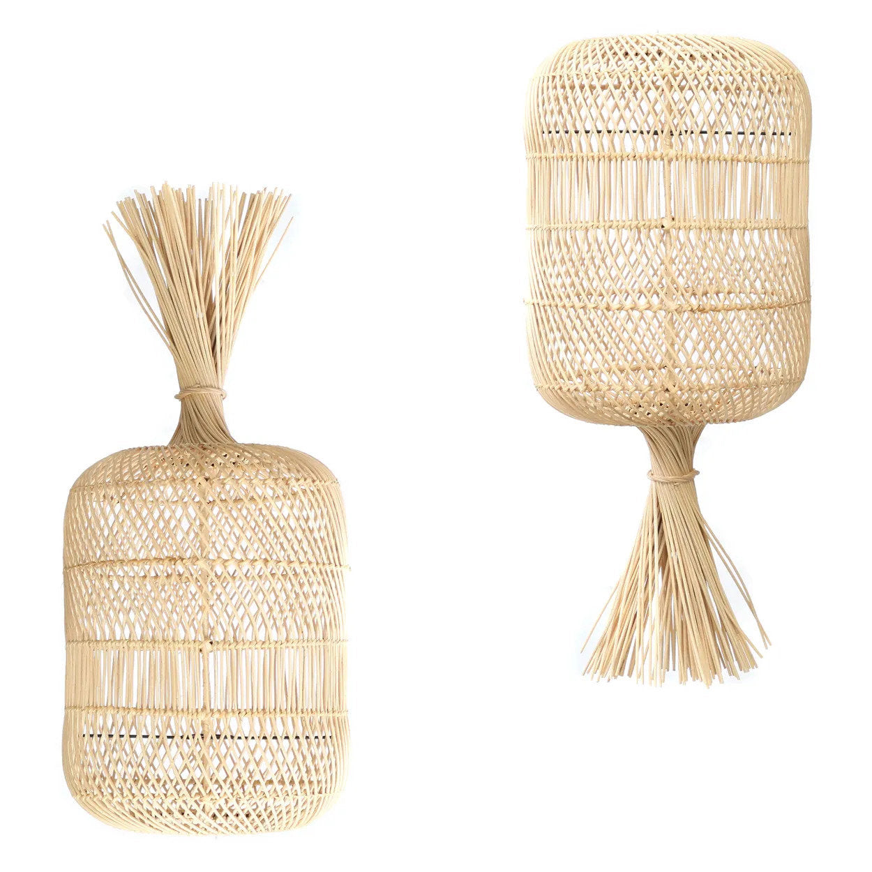 Dumpling Gulvlampe - Lampe Vedhæng - Naturlig - M