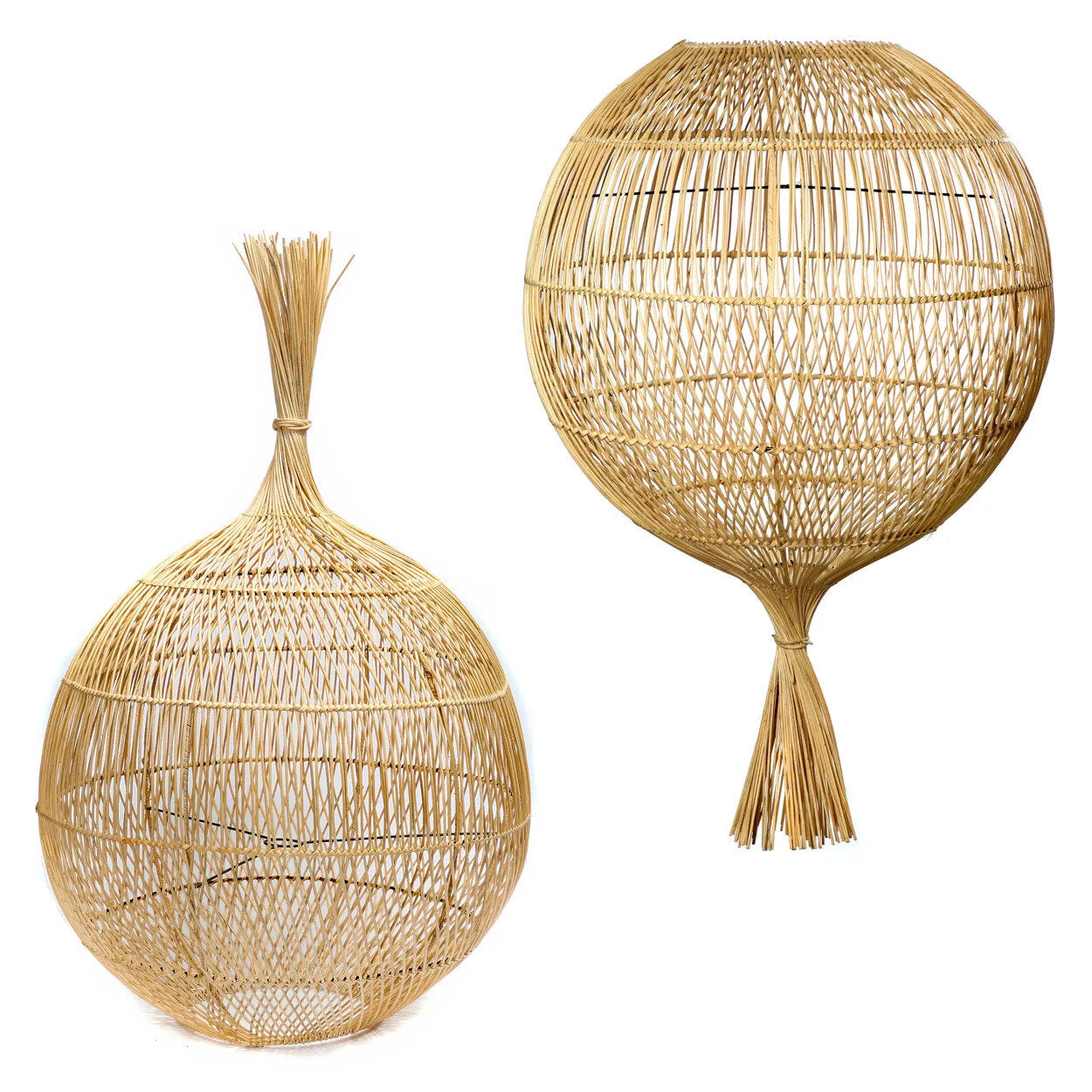 Wonton Gulvlampe - Lampe Vedhæng- Naturlig
