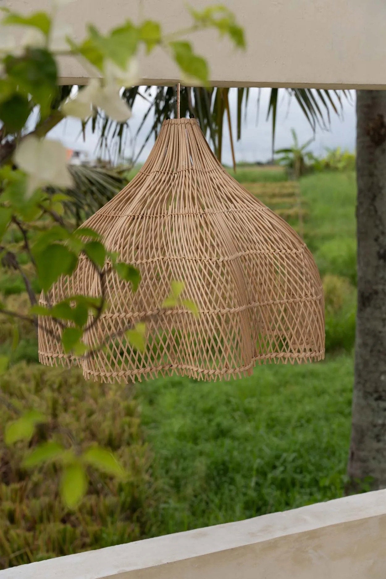 The Whipped Lamp Pendant - Natural - M