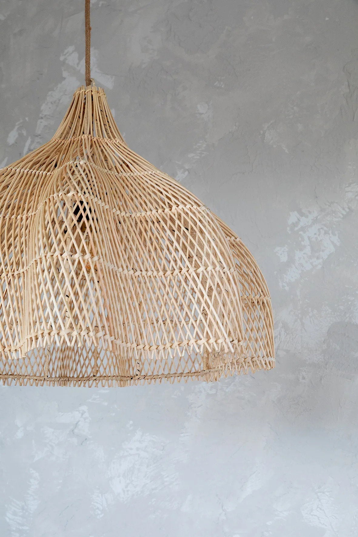 The Whipped Lamp Pendant - Natural - M