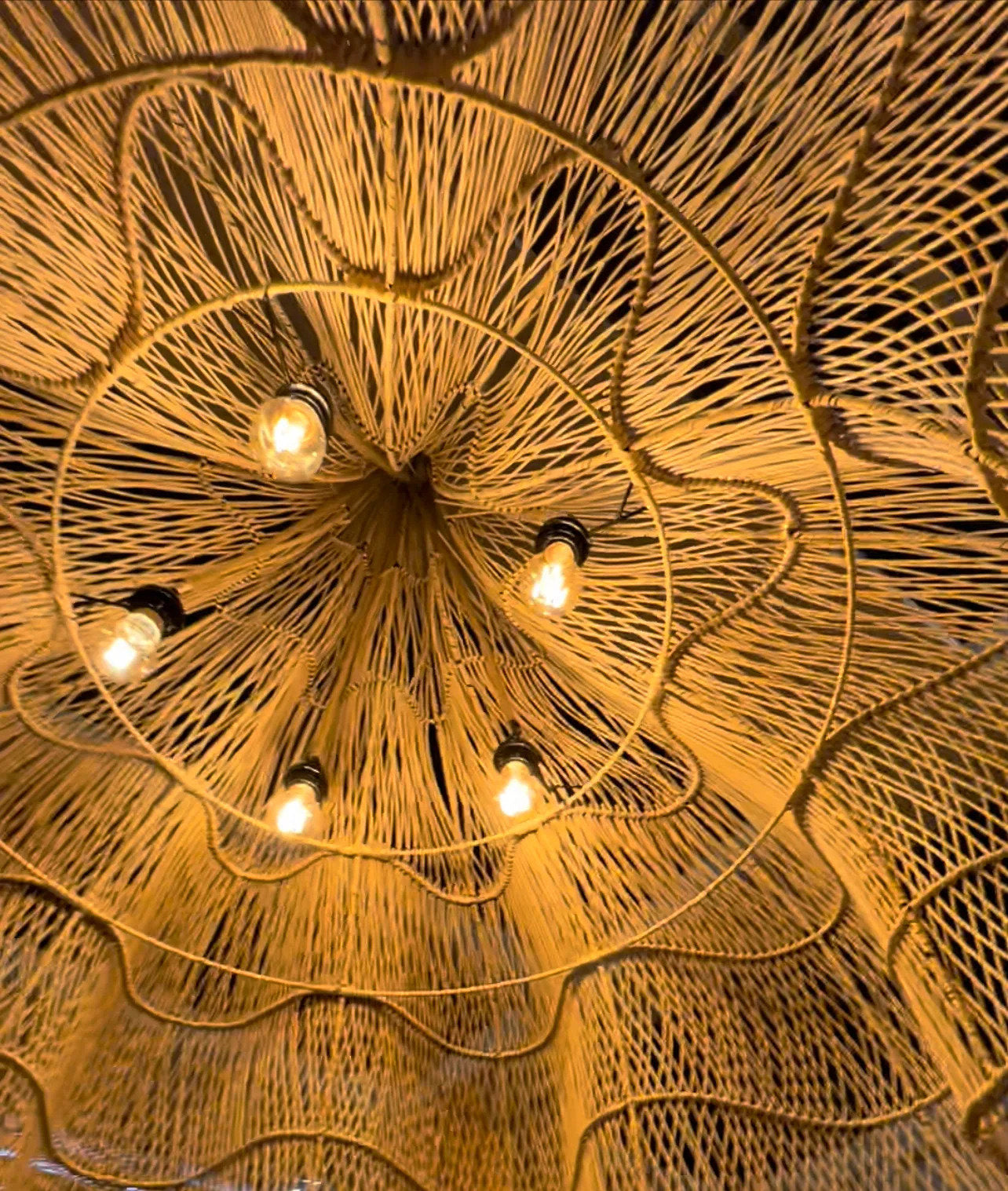 Den Piskede Lampe Vedhæng - Naturlig - XXL