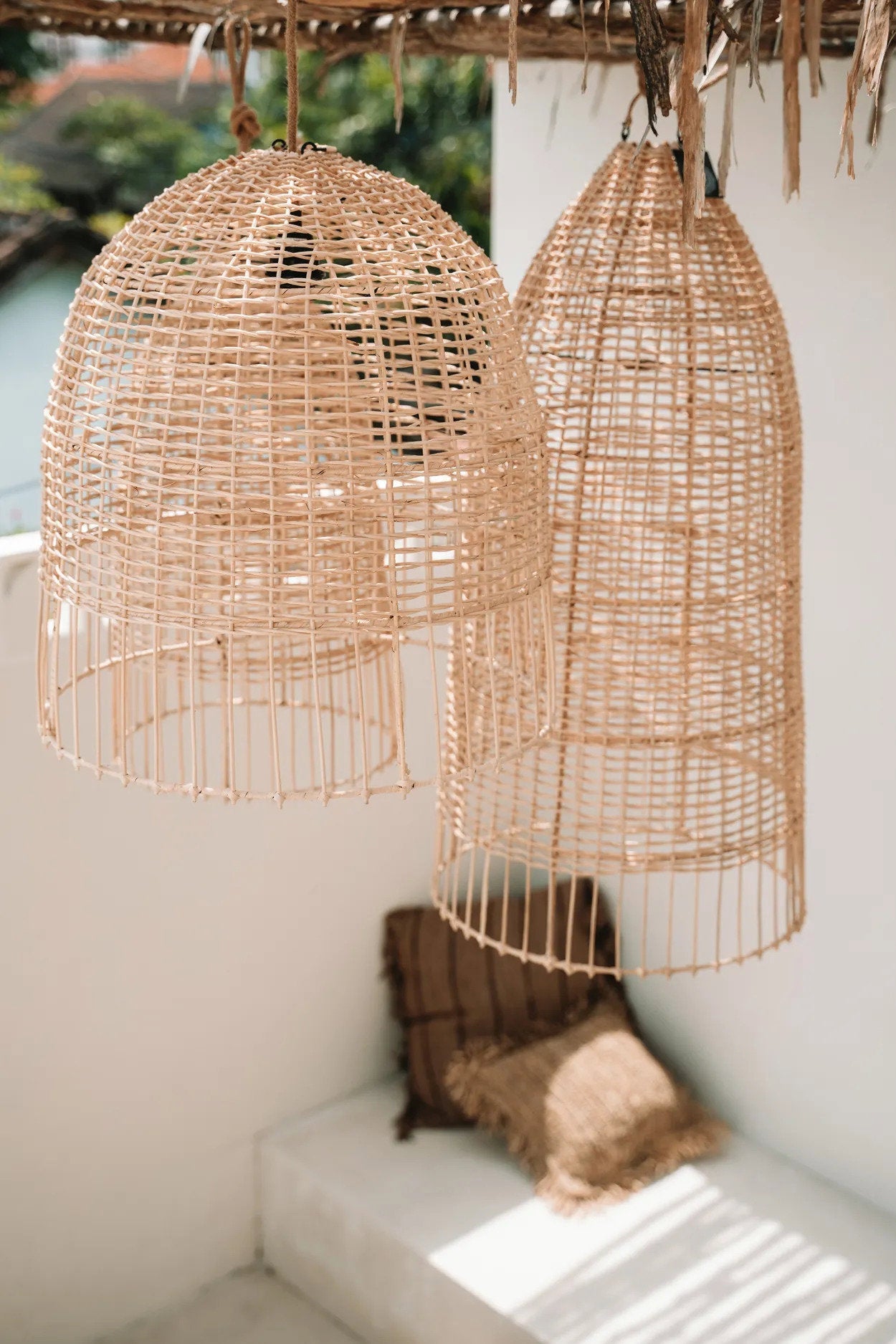 Amalfi Lampe Vedhæng - Naturlig - M