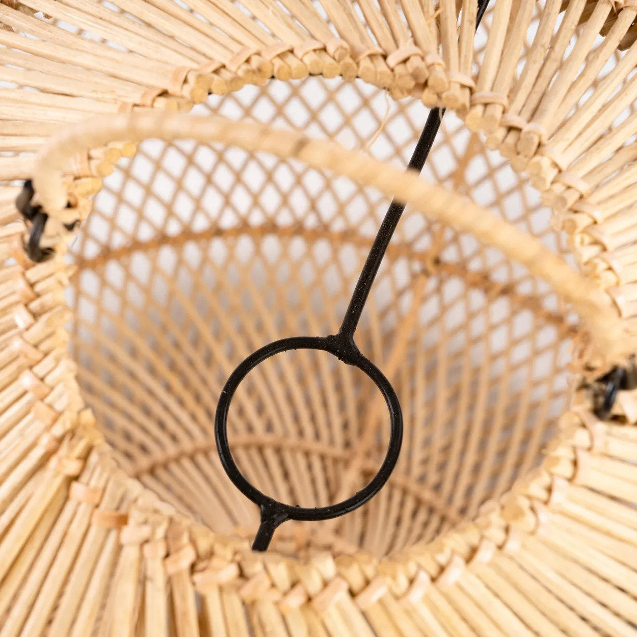 Batu Bolong Lampe Vedhæng - Naturlig - M
