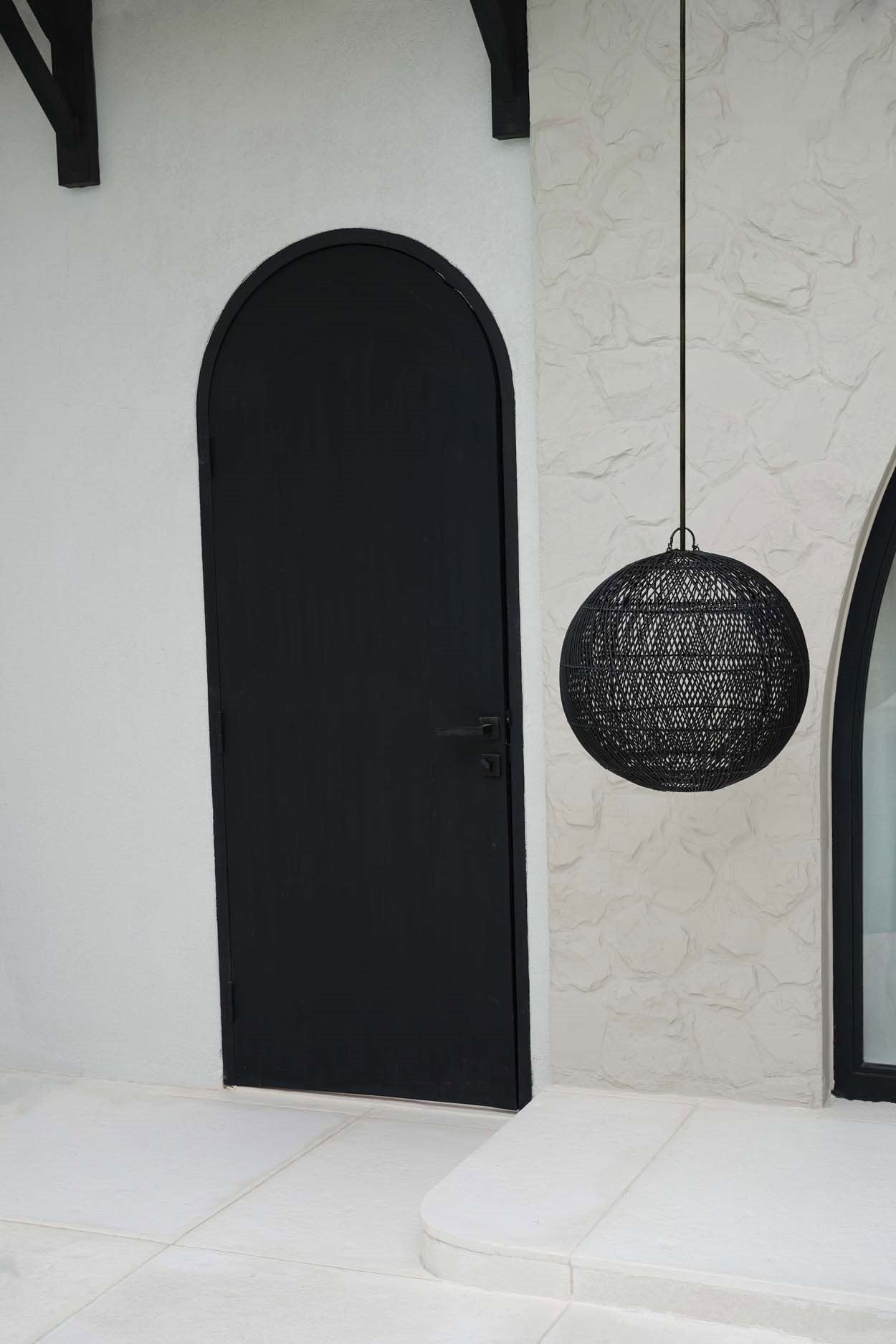 Boble Lampe Vedhæng - Sort - S