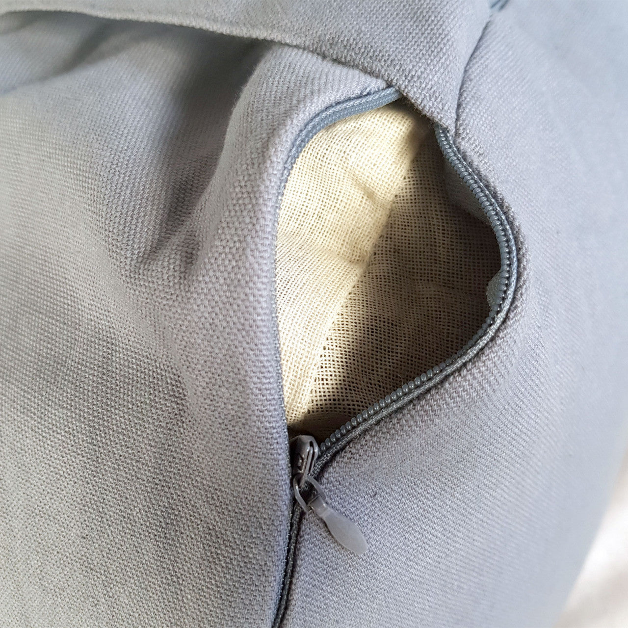 Yogapude & Meditationspude Lotus rund - H16 x Ø31 cm - Grå