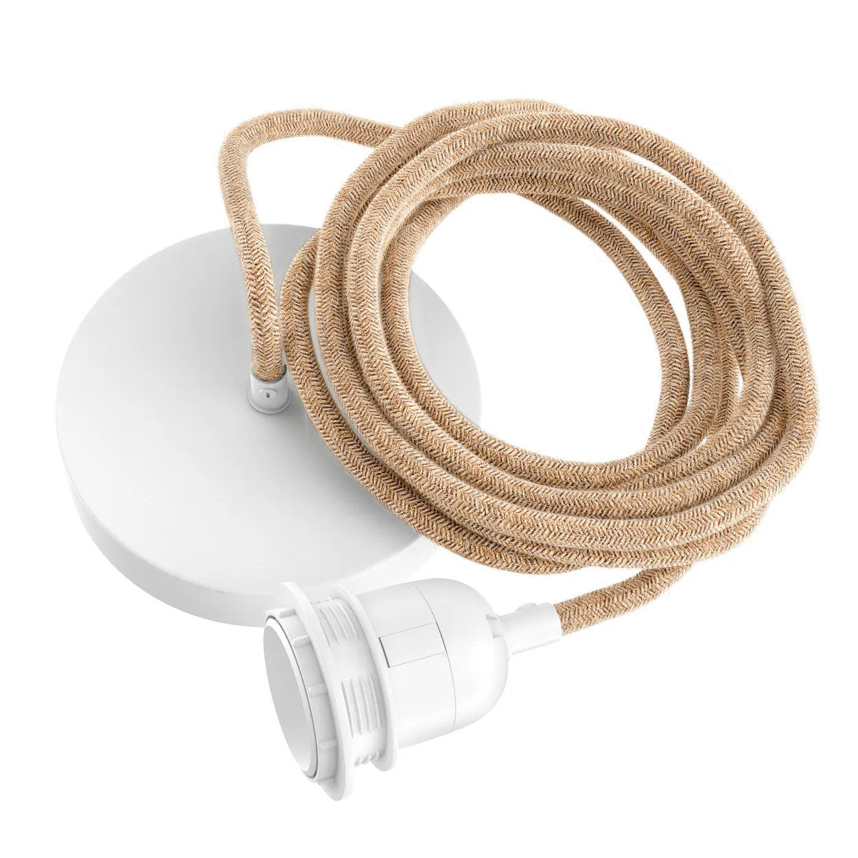Socket for mounting lamps in the ceiling - Natural white