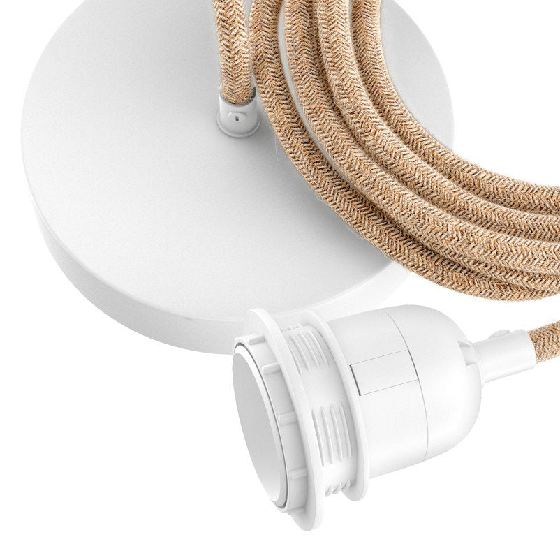 Socket for mounting lamps in the ceiling - Natural white