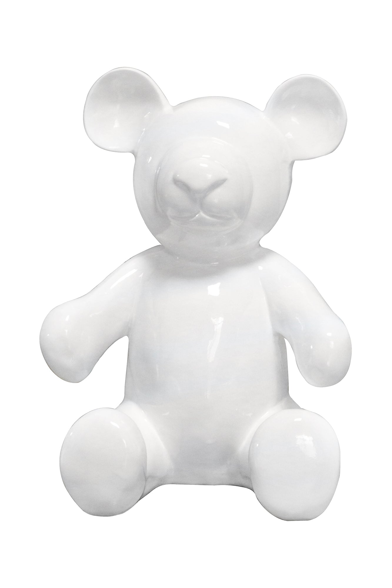 Skulptur Teddy Bear – Hvid - Nordic Unique