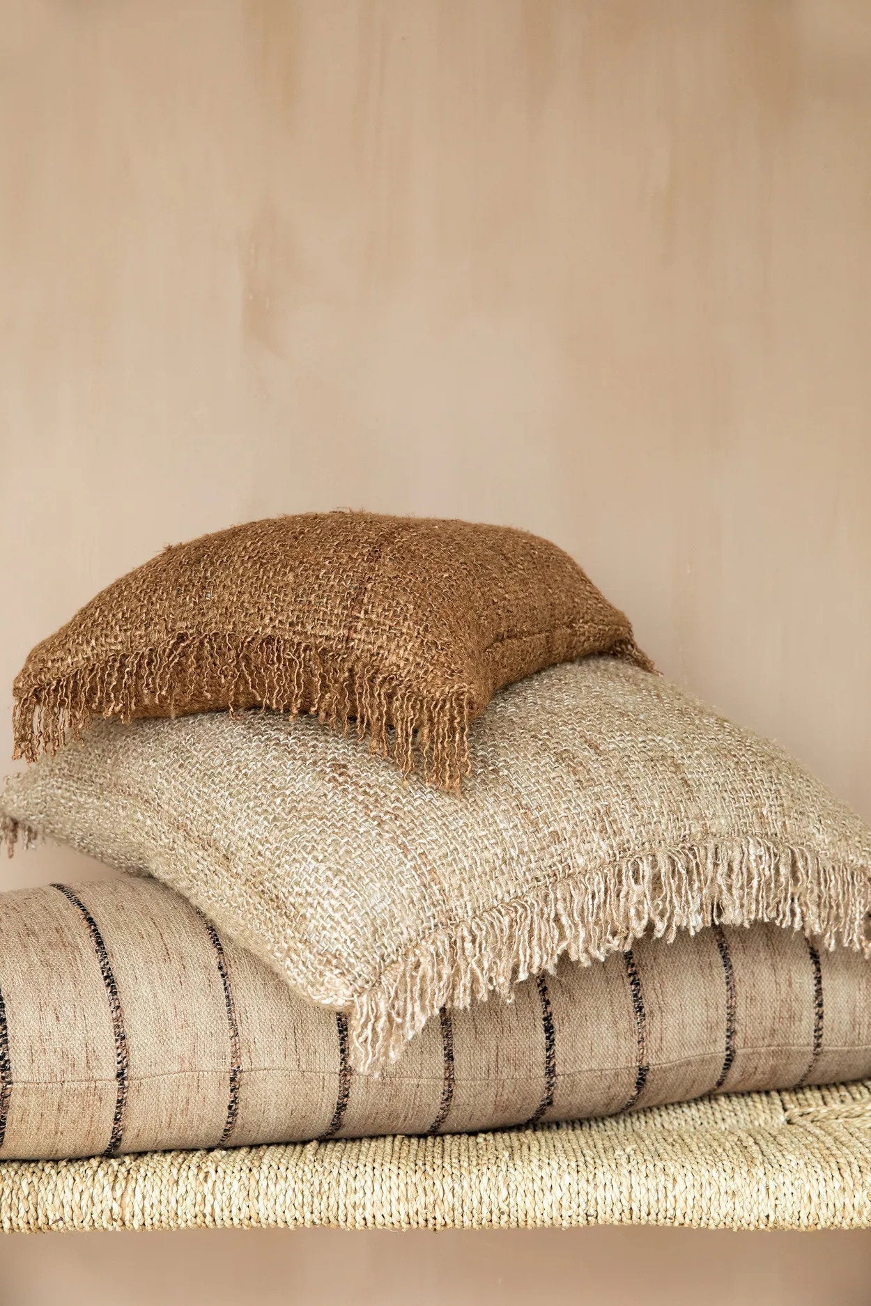 Oh My Gee Cushion Cover - Beige Black - 35x100cm