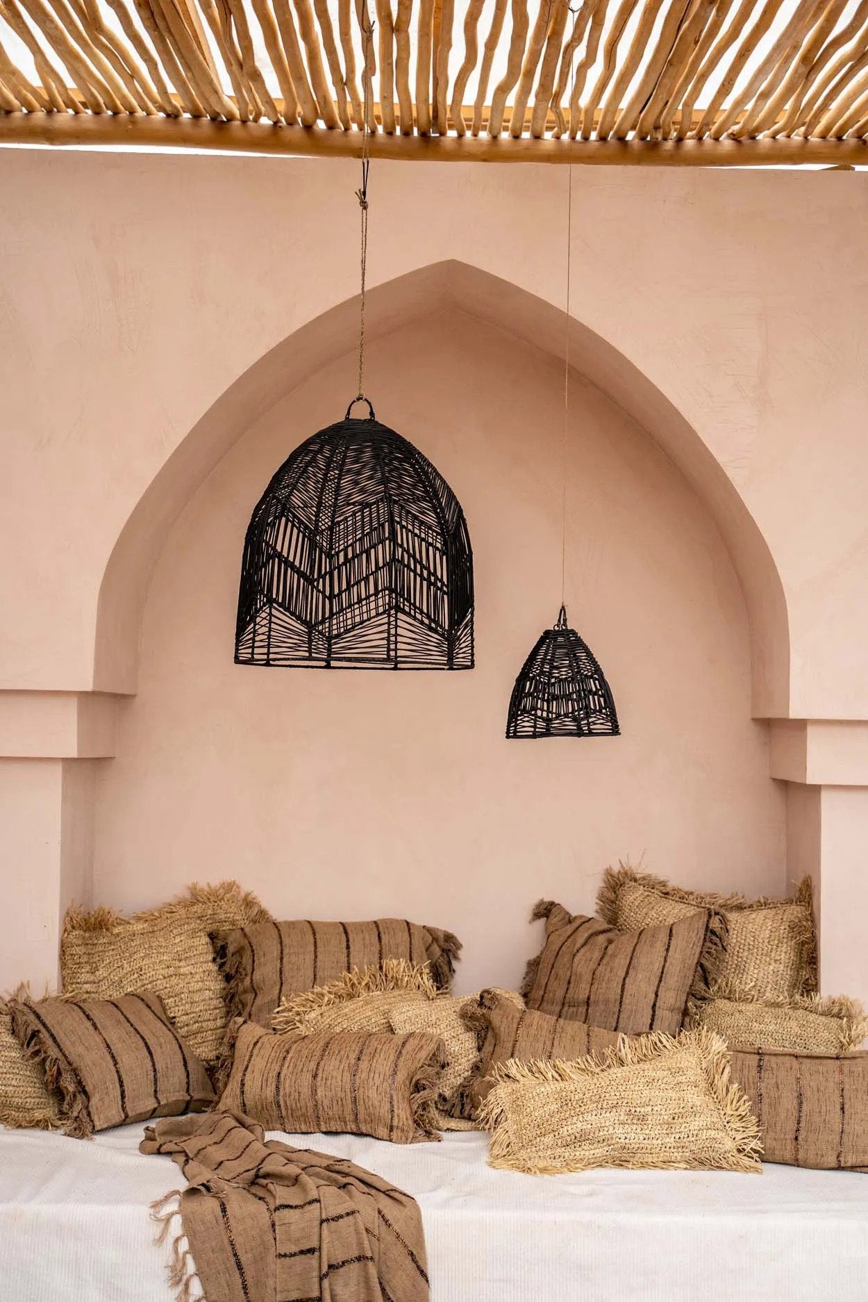 Oh My Gee Cushion Cover - Beige Black - 40x40cm