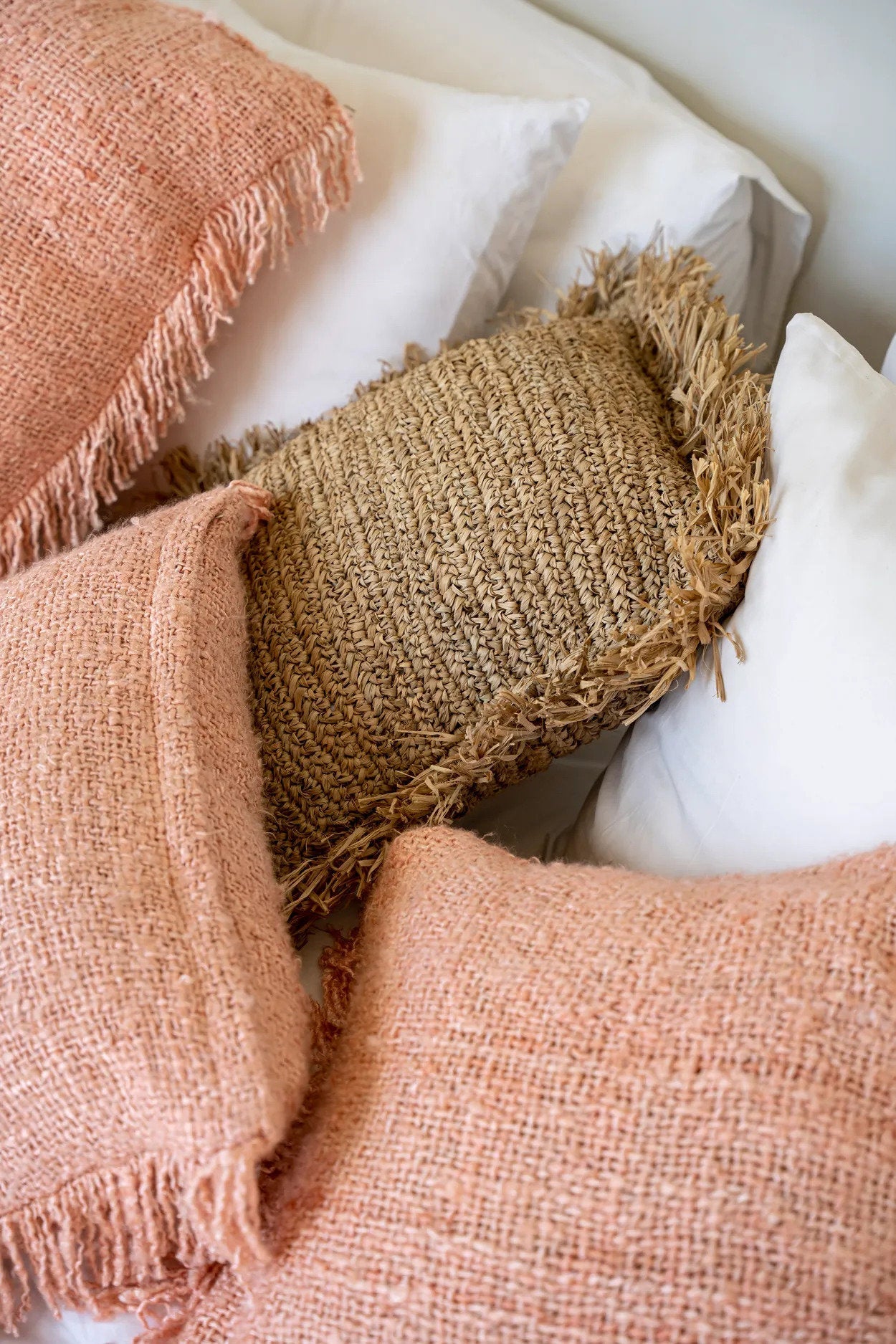 Oh My Gee Pillowcase - Salmon Pink - 35x100cm