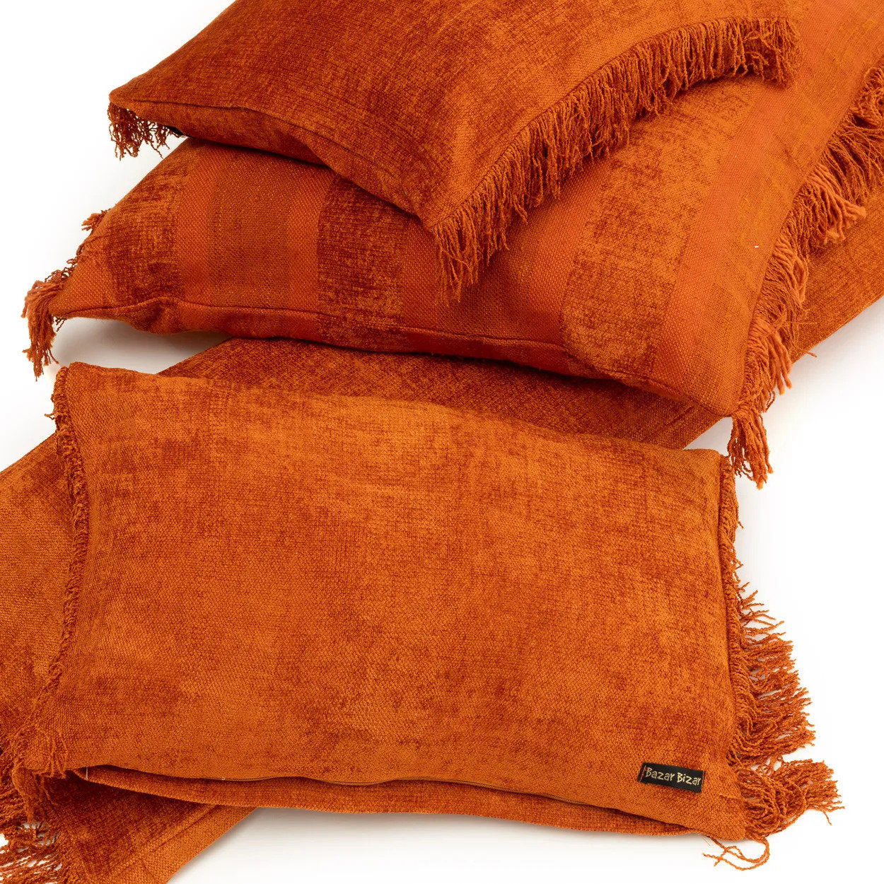 Oh My Gee Cushion Cover - Rust Velvet - 35x100cm