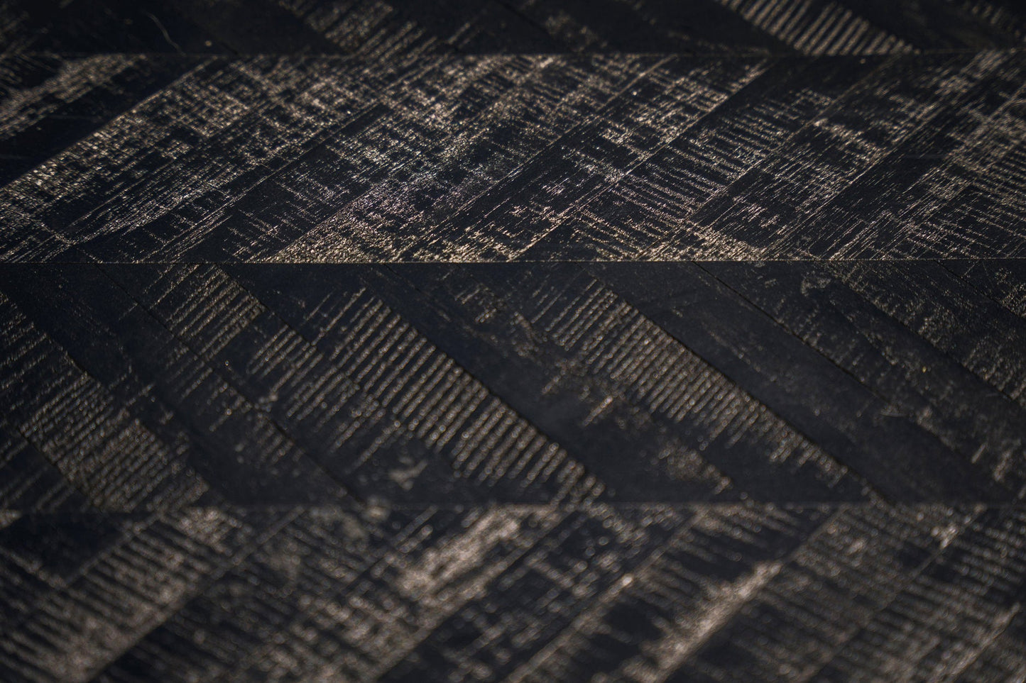 Herringbone High Table - Black - 140cm