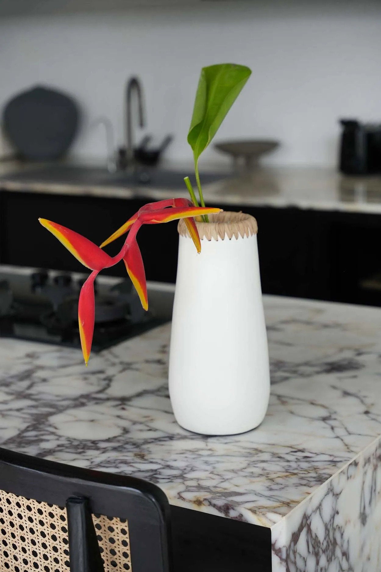 Paris Vase - White Natural - L