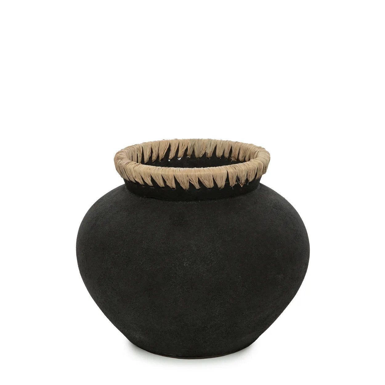 Madrid Vase - Black Natural - M