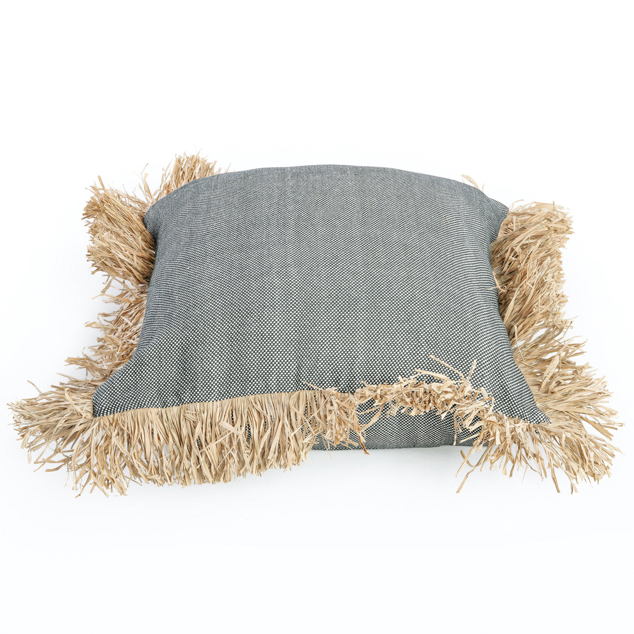 Cotton Bonita Pillowcase - Natural Black - 60x60cm