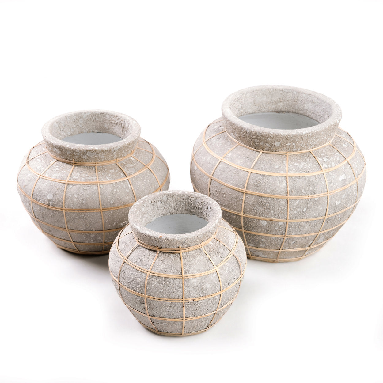 Stomach vase - Concrete Natural - L
