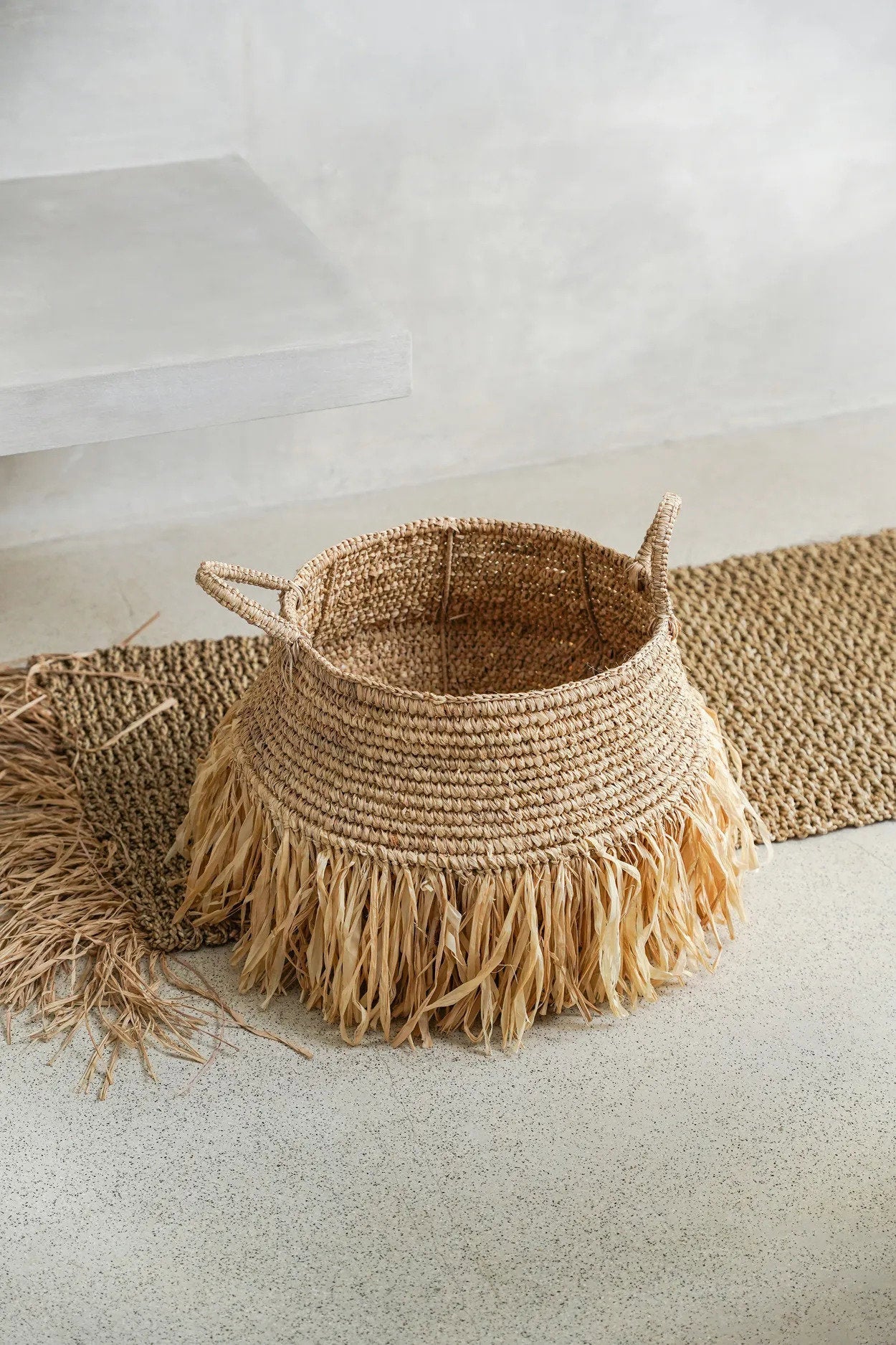 Raffia Deluxe Kurve - Naturlig - M