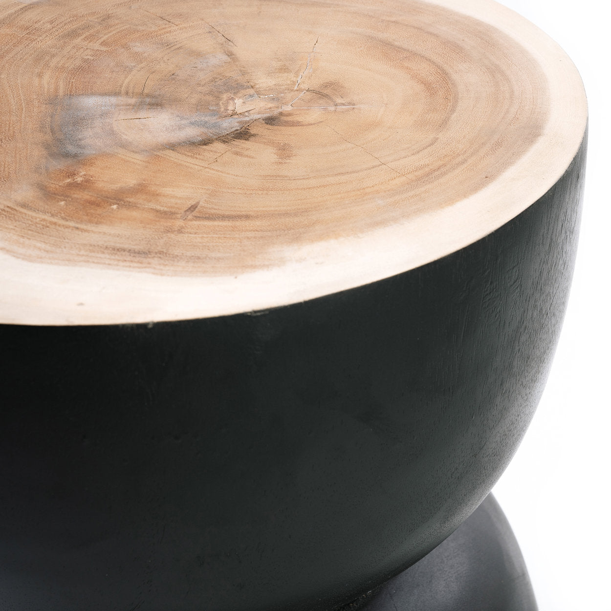 Coal stool - Black Nature