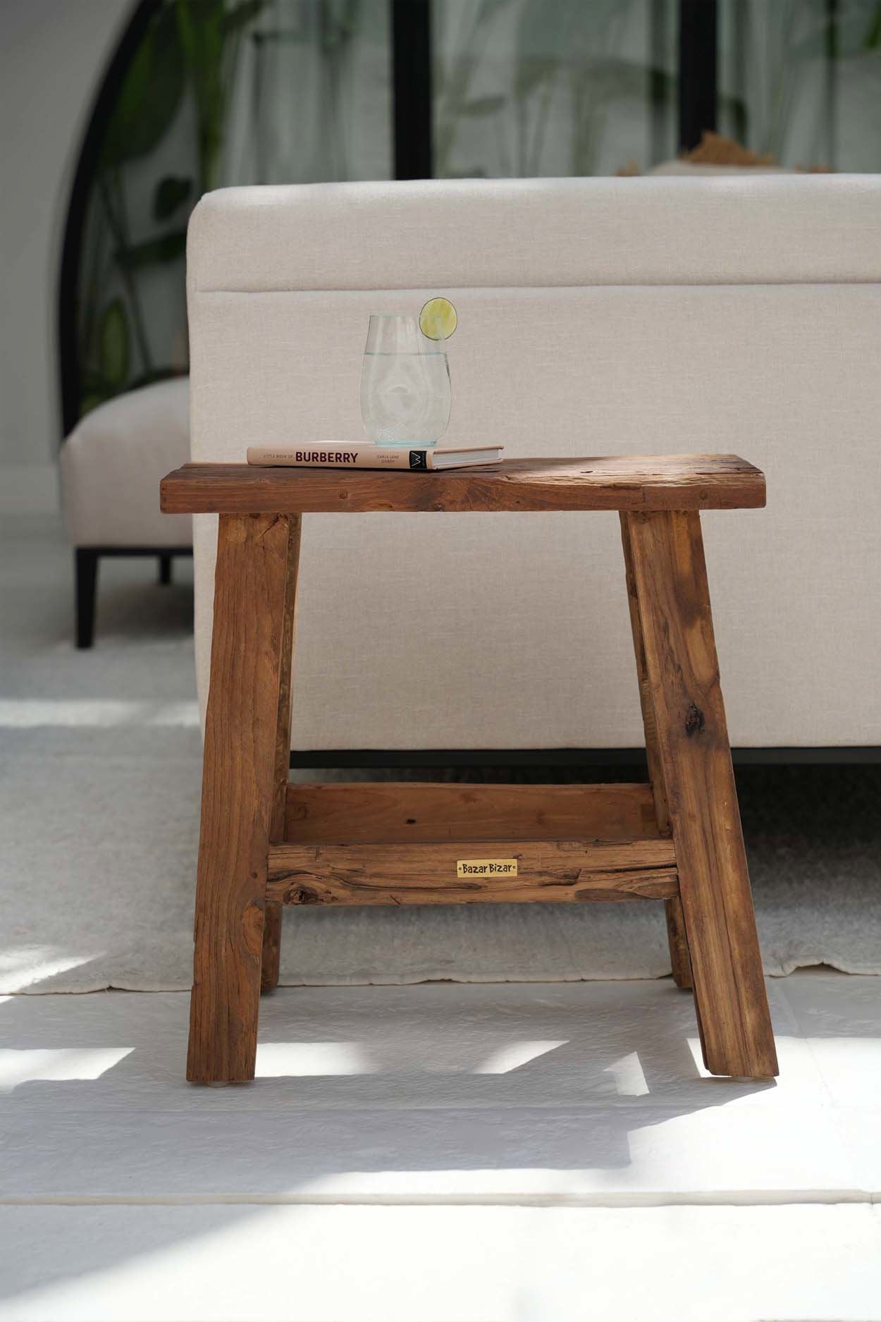 Fab Rustic Stool - Natural