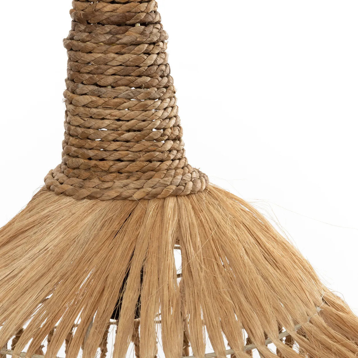 Hippy Tipi Lampe Vedhæng - Naturlig - L